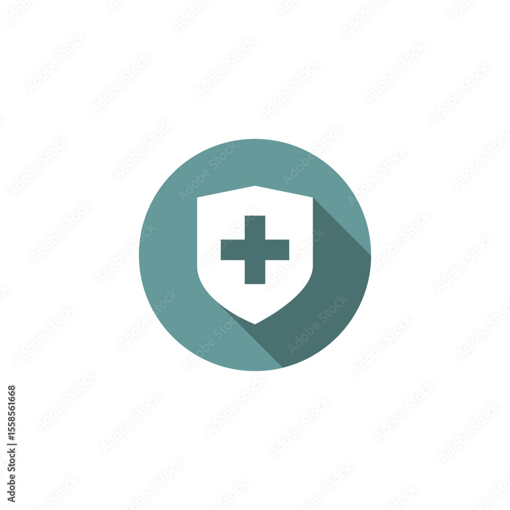 Medical Shield Healthcare Protection and Security Icon Medical Shield Healthcare Protection and Security Icon