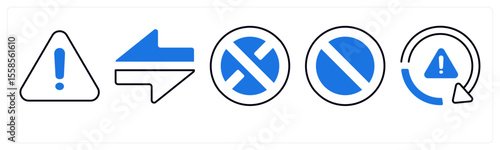 Free Download A set of 5 mix icons as arrow, map, navigation - GFXLoad