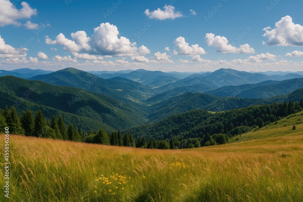 Stunning Scenic Views of the Ukrainian Carpathian Mountains Stunning Scenic Views of the Ukrainian Carpathian Mountains