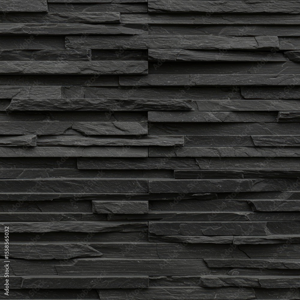 Dark Grey Layered Stone Wall Texture Dark Grey Layered Stone Wall Texture
