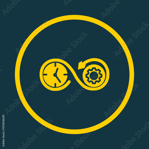 Time Optimization trendy vector art design flawless amazing design colorful useful illustration
