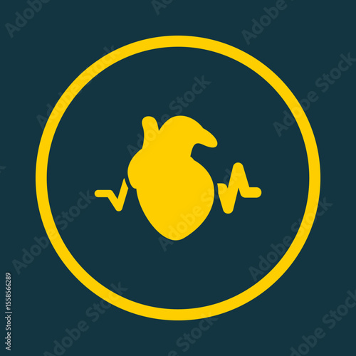 Heart trendy vector art design flawless amazing design colorful useful illustration
