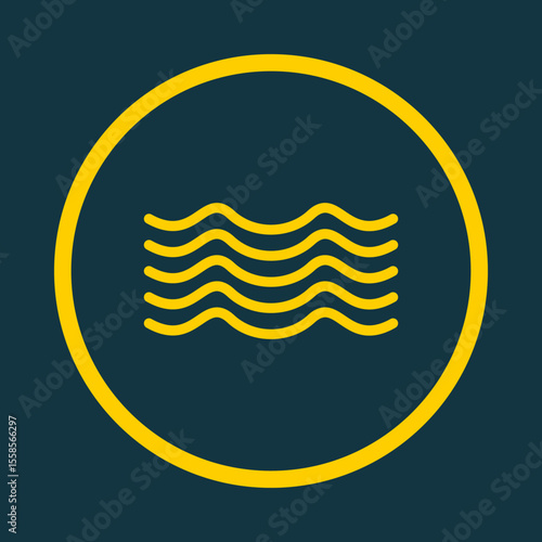 Water trendy vector art design flawless amazing design colorful useful illustration
