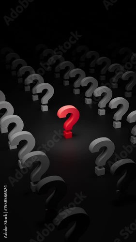 Unique Question – Red Question Mark Highlight