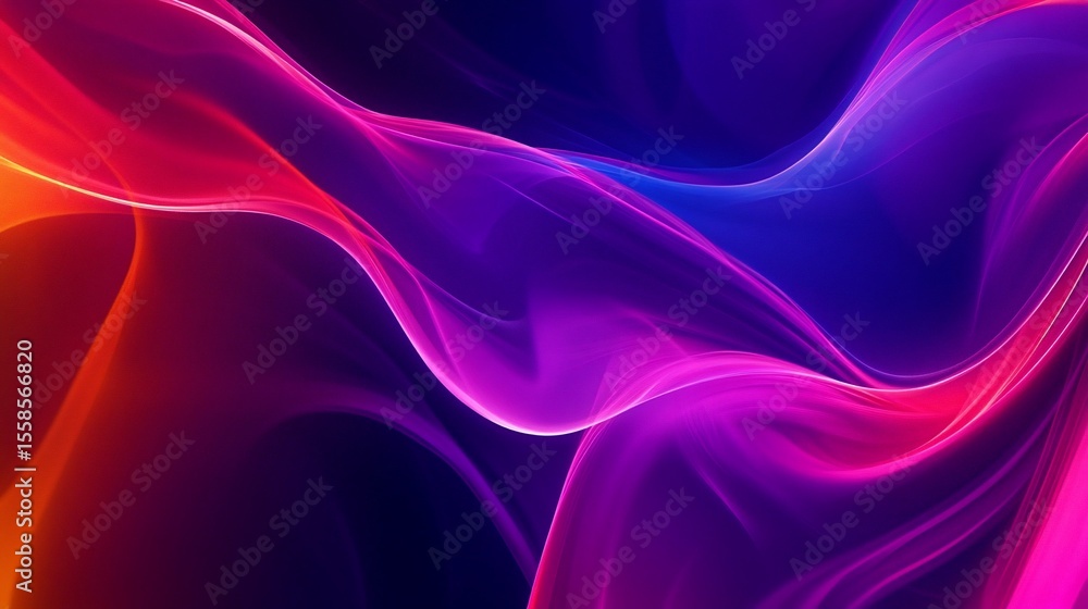 Fototapeta premium Abstract Colorful Gradient Flowing Light Wave Pattern Background