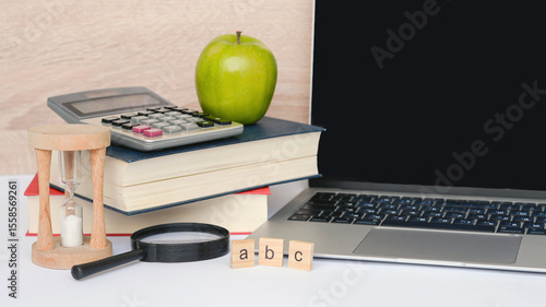 Essential items for studying effectively include books, a laptop, and various learning tools