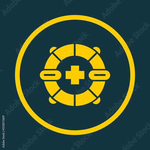 Life Guards trendy vector art design fascinating amazing design colorful useful illustration