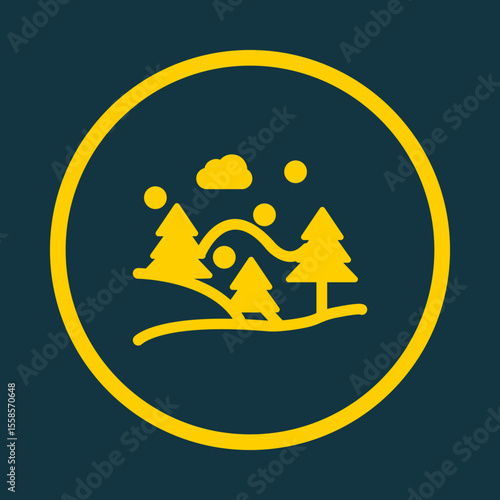Snow Fall trendy vector art design fascinating amazing design colorful useful illustration