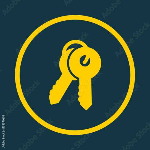 Keys trendy vector art design fascinating amazing design colorful useful illustration