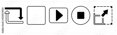 Free Download A set of 5 mix icons as arrow, map, navigation - GFXLoad