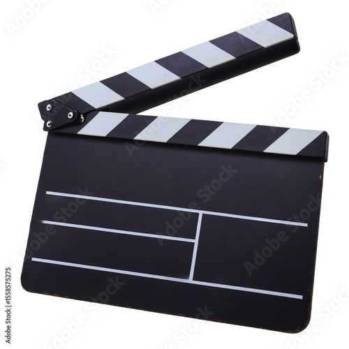 movie clapper board isolated on transparent background. png


