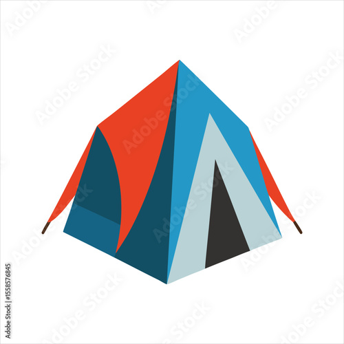  Realistic Camping Tent Vector Illustration