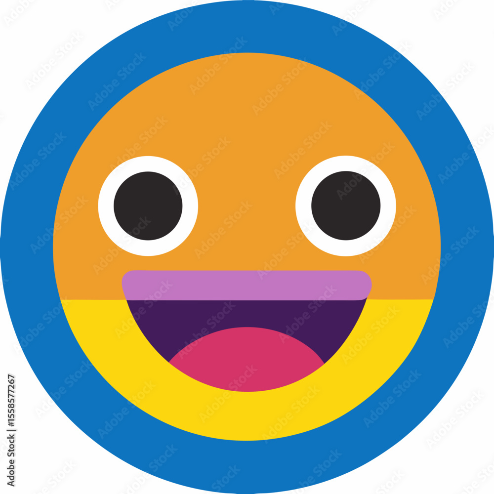 Fototapeta premium Cute Kawaii and Modern Emoji Vector Collection – Cartoon Stickers.