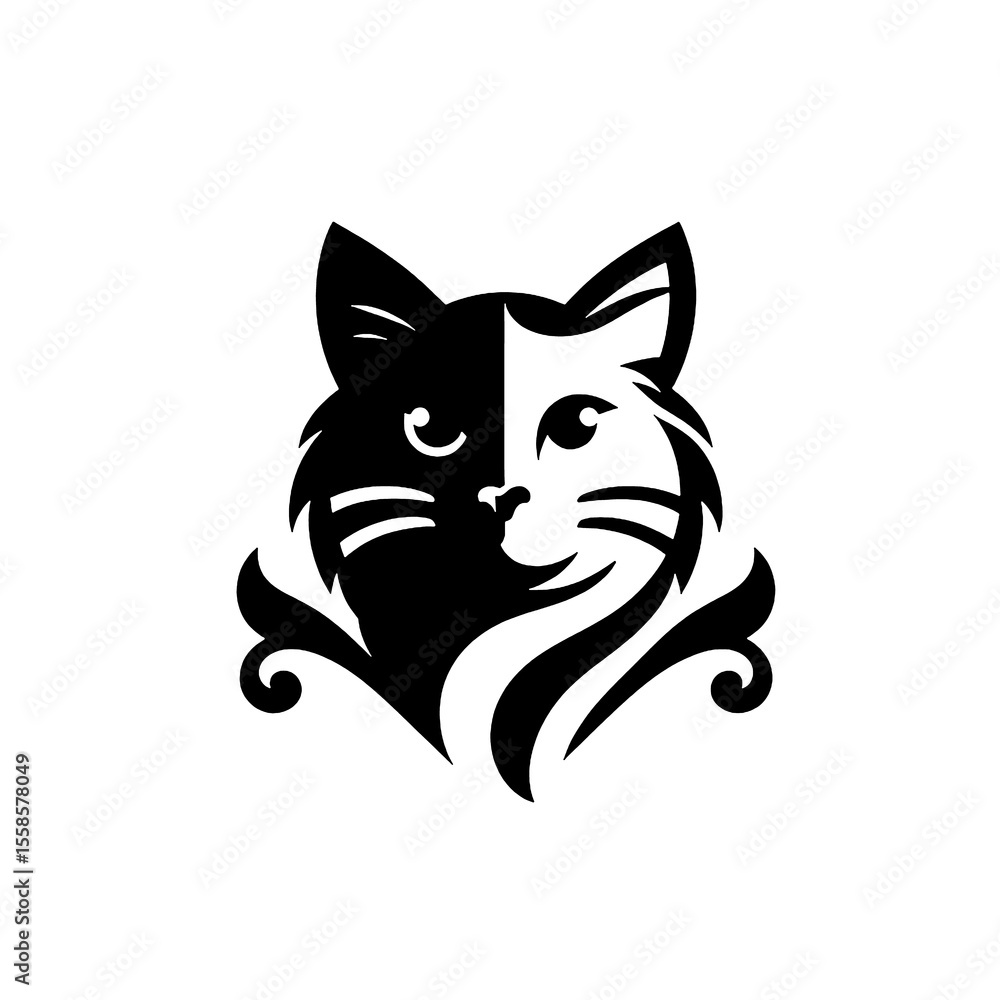 Fototapeta premium vector illustration of a cat