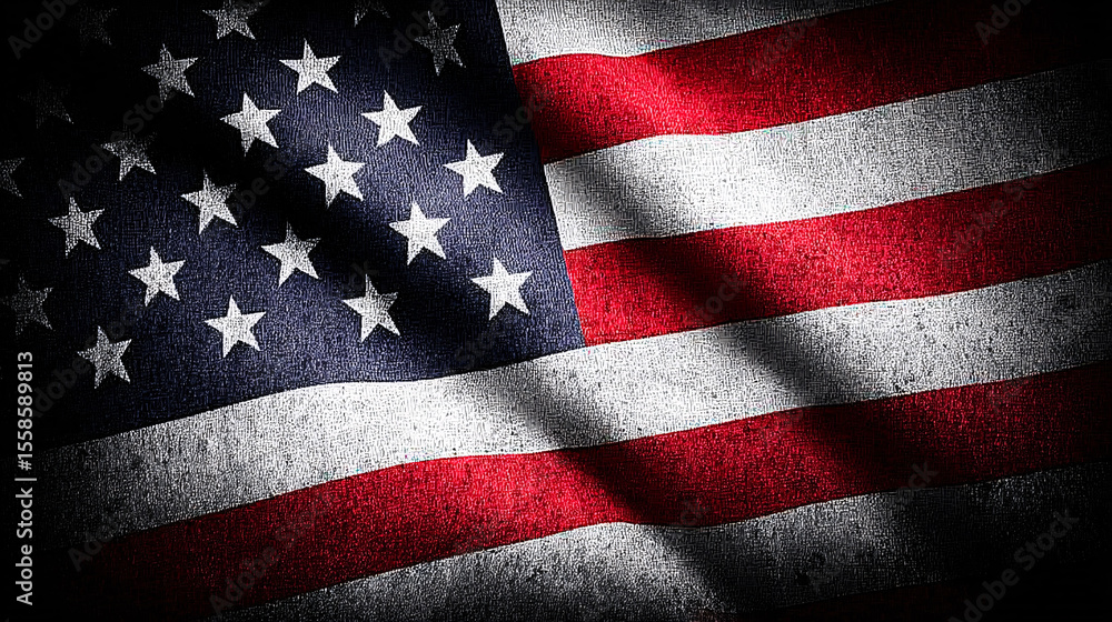 Fototapeta premium American flag for Memorial Day, 4th of July, Labour Day. Independence Day, USA. 