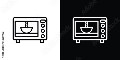 Microwave icon vector, Symbol, logo illustrations