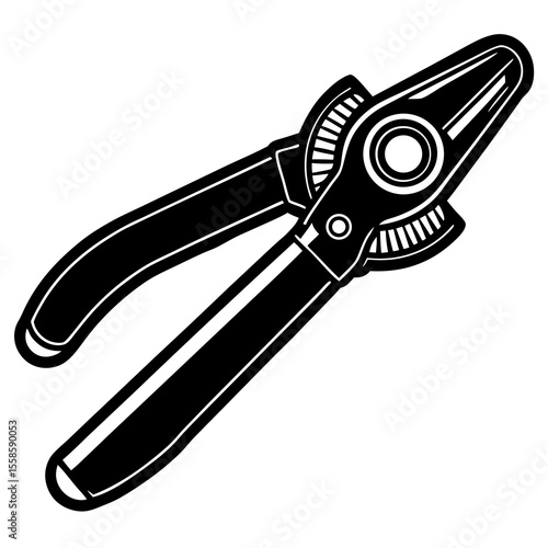 Industrial Rivet Gun Monoline Artwork