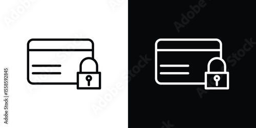 Credit limit icon. Isolated object on a black and white background.
