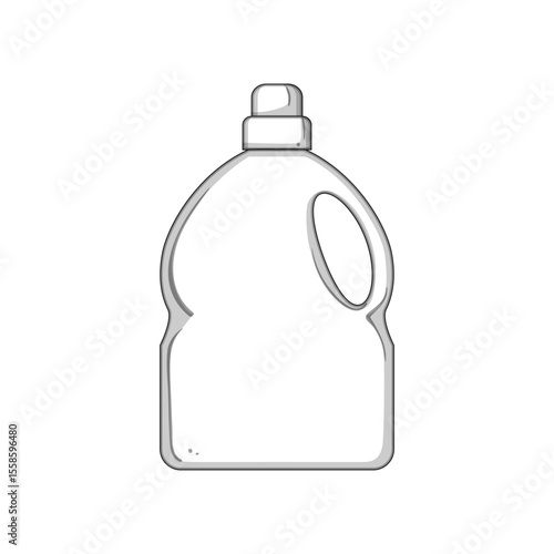 lightweight canister plastic cartoon vector illustration