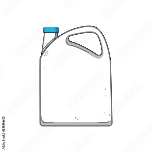 bpafree canister plastic cartoon vector illustration