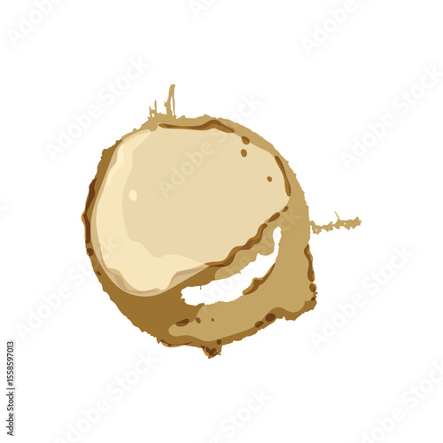 removal coffee stain cartoon vector illustration