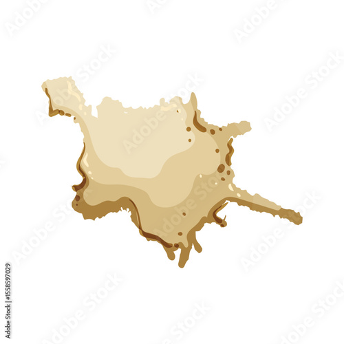 cleaning coffee stain cartoon vector illustration