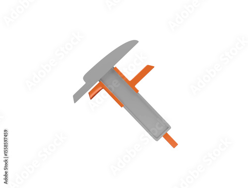 vernier caliper icon 3d illustration render
