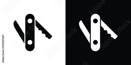 Swiss Knife icon vector, Symbol, logo illustrations