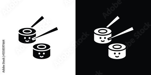 Sushi icon vector, Symbol, logo illustrations