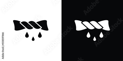 Squeeze icon Vector illustration in solid and black and white. EPS10