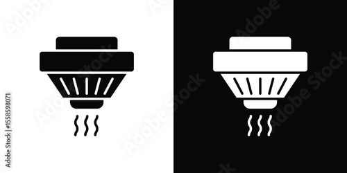 Smoke detector icon vector, Symbol, logo illustrations