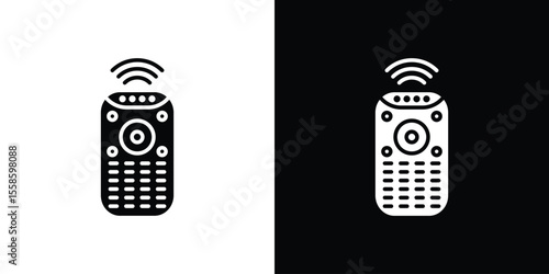 Smart speaker icon Vector illustration in solid and black and white. EPS10