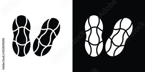 Peanut icon vector, Symbol, logo illustrations