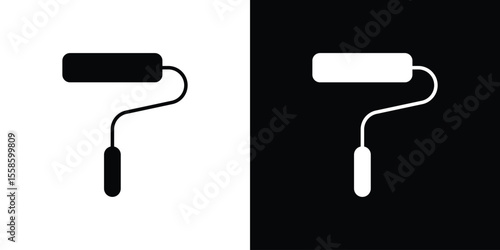 Paint roller icon vector, Symbol, logo illustrations