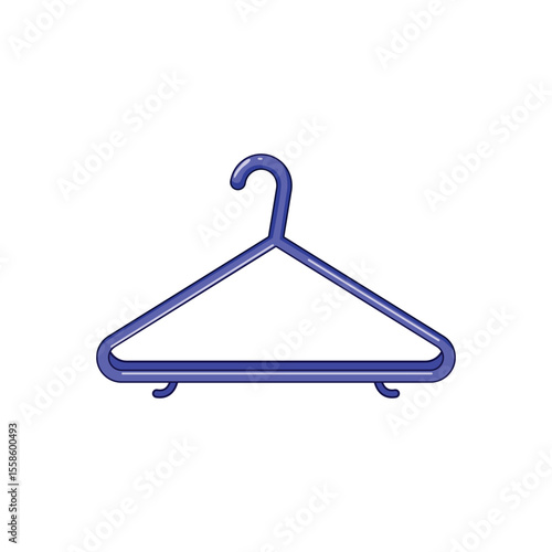 nonslip hanger plastic cartoon vector illustration