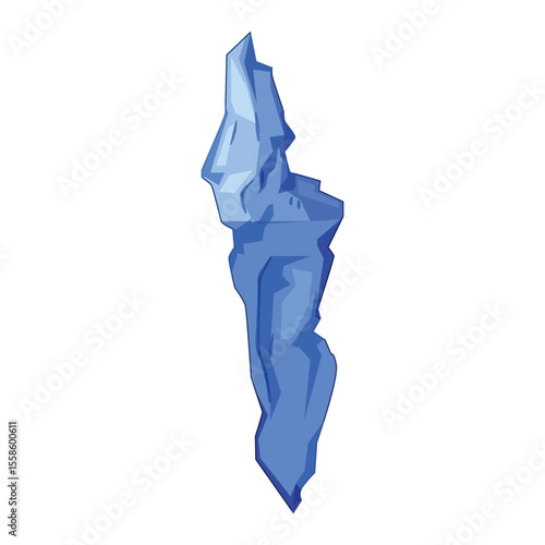 arctic iceberg cartoon vector illustration
