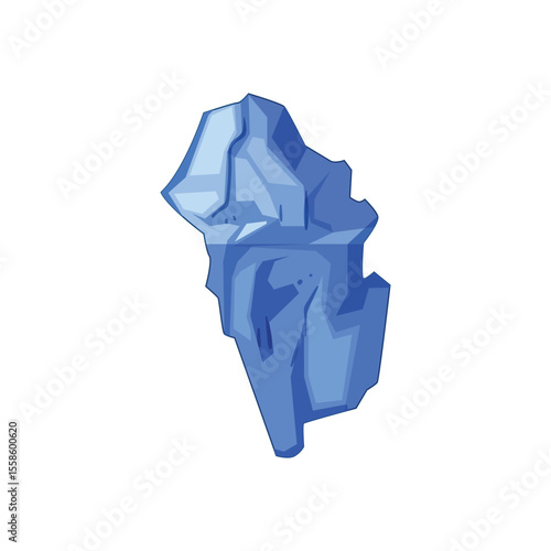 antarctica iceberg cartoon vector illustration