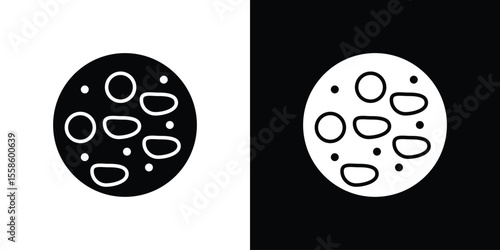 Leukemia icon Vector illustration in solid and black and white. EPS10