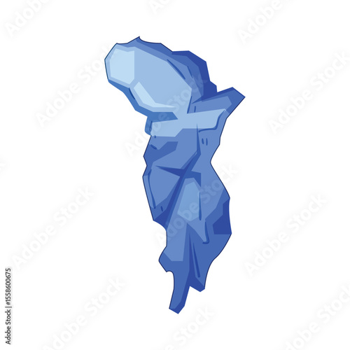 sea iceberg cartoon vector illustration