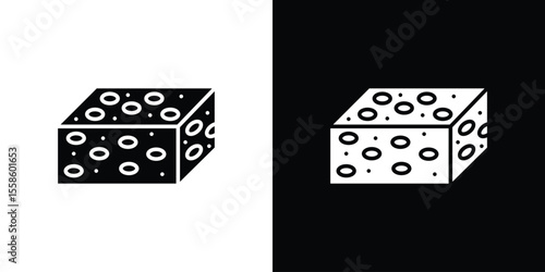 Halva icon Vector illustration in solid and black and white. EPS10