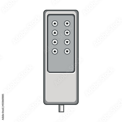 headrest medical bed control cartoon vector illustration