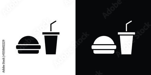 Fast food icon vector, Symbol, logo illustrations