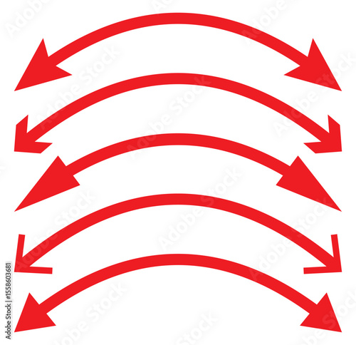 Dual arrow icon set. Double arrow icon set . Two side arrows icon vector illustration. Direction symbols, up and down sign. Variety colors Duel arrows icon. Eps 10