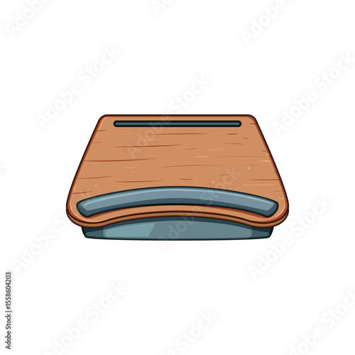 versatile portable lap desk cartoon vector illustration