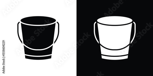 Bucket icon vector, Symbol, logo illustrations