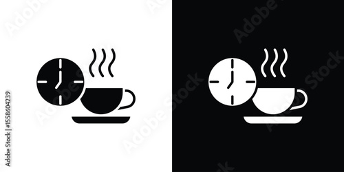 Break icon Vector illustration in solid and black and white. EPS10