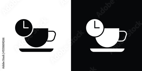 Break icon Vector illustration in solid and black and white. EPS10