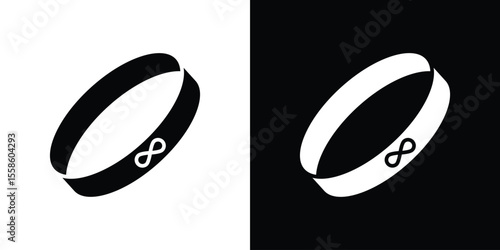 Bracelet icon Vector illustration in solid and black and white. EPS10