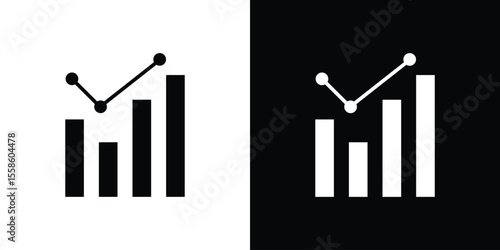 Benchmarking icon Vector illustration in solid and black and white. EPS10