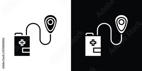 Anesthesia icon Vector illustration in solid and black and white. EPS10